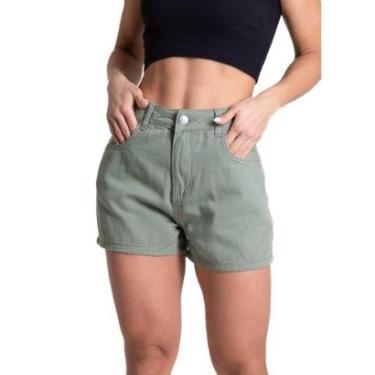Imagem de Shorts Sarja Sawary - 281831 - verde 46-Feminino