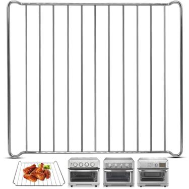 Imagem de Replacement Air Fryer cooling rack for Cuisinart TOA-70 65 60 Air Fryer Convection Toaster Oven, 12.4''*11'' Air Fryer Stainless Steel Wire Rack Basket Tray Accessories Parts, Dishwasher Safes