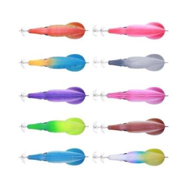 Imagem de Isca De Lula HENGJIA De 9cm 6g, Isca Simuladora De Camarão Para Pesca 