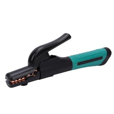 Imagem de FTVOGUE Suporte de Eletrodo de Soldagem Resistente 1000A, Braçadeira de Eletrodo de Cobre para Diâmetro de 2,5 5,0 Mm, Com Alça Isolada e Design Ergonômico para Operações de Soldagem
