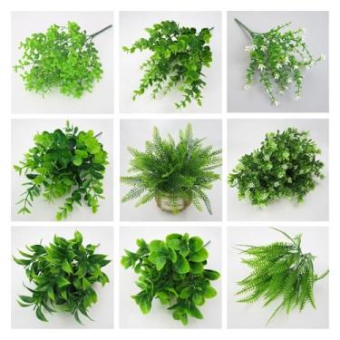 Imagem de ASDJKL Decoração de casa Novos arbustos Artificiais Criativos Decorativos Plantas Artificiais Samambaias Planta Simulação Plástica Flor Samambaia Material de Parede Acessórios Flor Artificial (1)
