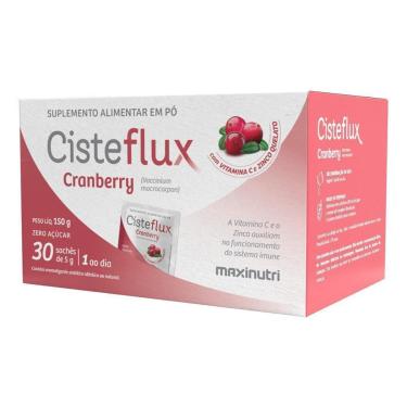 Imagem de Cisteflux Cranberry Acido Ascórbico e Bisglicinato de Zinco 30 Saches-Unissex