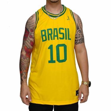 Imagem de Regata Basquete Masculina M10 Classic Brasil-Masculino