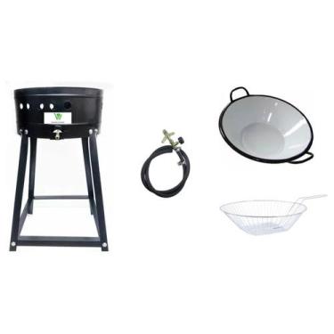 Imagem de Fritador à Gás Alta Pressão + Tacho 16 + Cesto - ITAJOBI.ELETRO