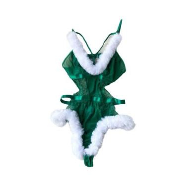 Imagem de Vestido Curto Sexy Vermelho Para O Natal, Lingerie Bodycon Feminina, P