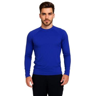 Imagem de Blusa Térmica Masculina Fitness Proteção Solar UV 50+ Camisa Inverno de Frio-Masculino