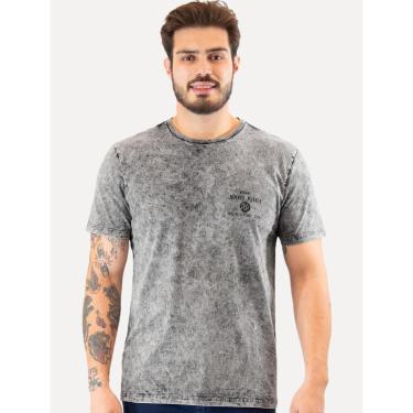 Imagem de Camiseta John John Masculina Regular Vintage Rock Store Cinza Mescla-Masculino