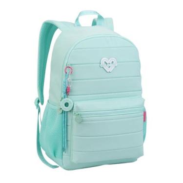 Imagem de Mochila De Costas Color Up Meninas Juvenil Escolar Passeio Cor:Acqua -