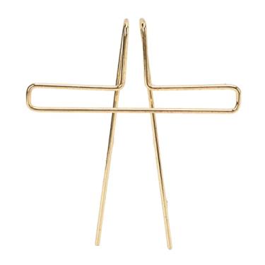 Imagem de SIWOTED Clipe de partituras para guitarra, metal, piano, violino, violoncelo, flauta, instrumento musical, livro de música, suporte de página para prática (Ouro)