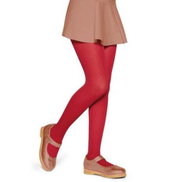 Imagem de Meia Calça Microfibra Fio 40 Lupo 02530-001 Infantil, P, Vermelho inte
