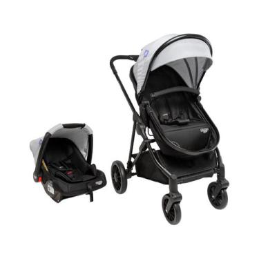 Imagem de Carrinho de Bebê com Bebê Conforto Cosco Kids Lummy Duo até 22kg, Cinz