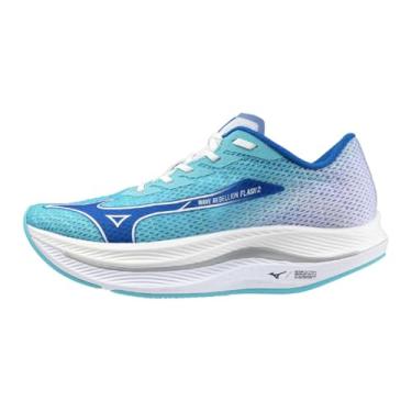 Imagem de Mizuno Tênis de corrida masculino Wave Rebellion Flash 2, River Blu-mugen Blu, 7