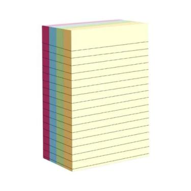 Imagem de Blocos De Notas Adesivas Portáteis Com 200 Folhas Em 4 Cores, Marcador