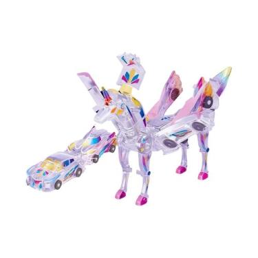 Imagem de Brinquedo De Carro Unicórnio Transformável Para Crianças, Figura De Pé