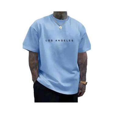 Imagem de Camiseta Masculina Moderna De Gola Redonda E Manga Curta, Versátil, Re