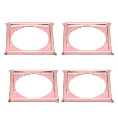 Imagem de Kit C/ 4 Porta Grelha Caixilho Ralo Click 10x10 Inox Rose - Montelar A