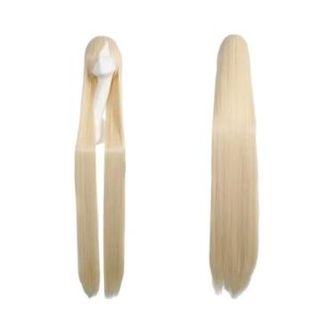 Imagem de Peruca Sintética Longa E Lisa Resistente Ao Calor Para Mulheres, Ideal