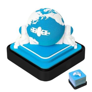 Imagem de Calendário Time Piece 2026 | Calendário de notas de arte em , decoração de bloco de notas 3D para local de trabalho, sala de estar, escritório, dormitório, mesa, estante de livros, quarto, escola