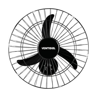 Imagem de Ventilador De Parede 50cm 3p New Pr Gr Aco Pr Bivolt Ventisol