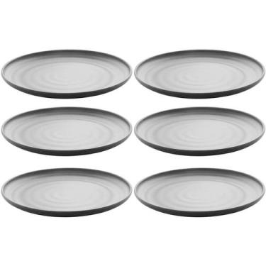 Imagem de Conjunto 6 Pratos 18cm Melamina Lyor Tóquio Oriental Japonesa com Rele