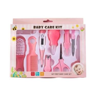 Imagem de Kit De Cuidados Para Bebês 10 Peças: Termômetro, Escova De Higiene, Co