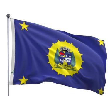 Imagem de Bandeira do Município de Caieiras Uma Face Estampada Tamanho 70x100cm 