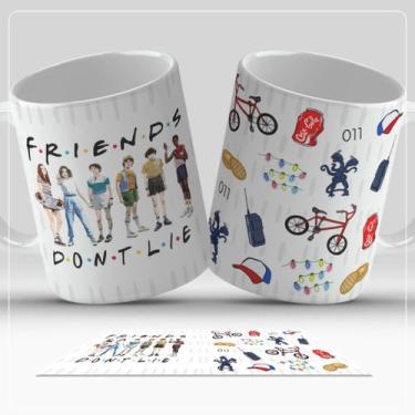 Imagem de Caneca Stranger Things Personalizada 325ml  Série Netflix  Presente Cr