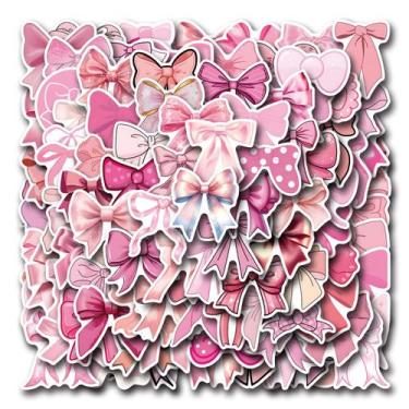 Imagem de Adesivos Coquetes, laços, vinil impermeável, anime, 110 unidades - yiw