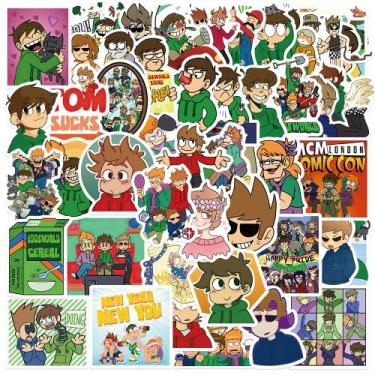 Imagem de Adesivos de vinil impermeável Eddsworlds Anime 52 unidades/lote - yiwe