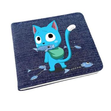 Imagem de Carteira, bolsa de moedas, couro, duas dobras, para anime Fairys Tails
