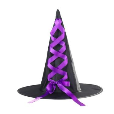 Imagem de Wizard's Hat Masquerade Dress Up Ribbon Bowknot para bruxa - yiweisai