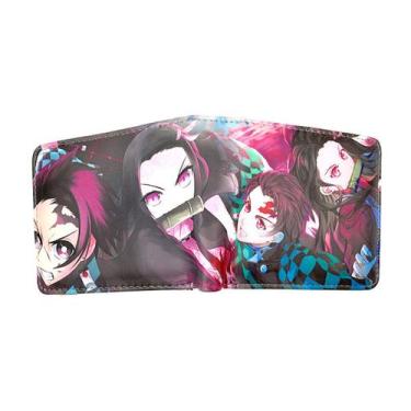 Imagem de Carteira: bolsa de moedas, couro, carteira curta dobrável para anime -