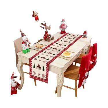 Imagem de Feliz Natal 2024, Caminho De Mesa Para Decoração De Casa, Xmas, Navida