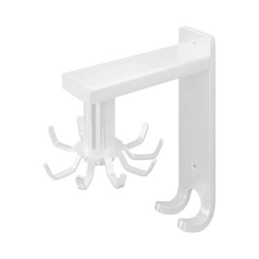 Imagem de Suporte De Parede Giratório Para Utensílios De Cozinha Com 8/10 Gancho