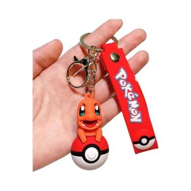Imagem de Chaveiro De Silicone Pokémon Para Crianças: Pikachu, Charmander, Squir