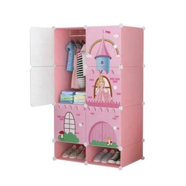 Imagem de Organizador nfantil armario sapateira brinquedos modular princesa mult