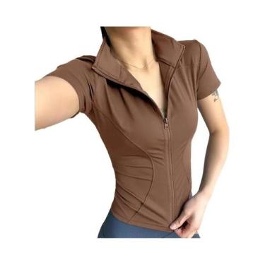 Imagem de Camisetas De Yoga Femininas De Secagem Rápida, Modeladoras, De Cintura