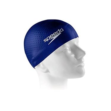 Imagem de Touca de Natação, Speedo, Massage, Silicone Massageador com Fixação Segura, Tamanho Único - Marinho