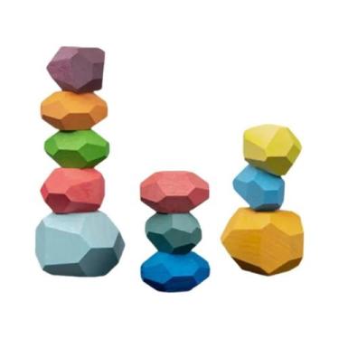 Imagem de Brinquedo Educativo Montessori De Madeira Para Crianças: Blocos Sensor