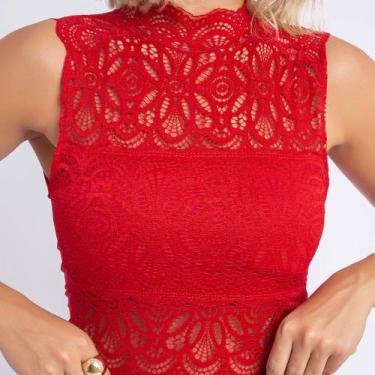 Imagem de Body Bori Feminino Rendado Renda Gola Golinha Verão - Swiss Boutique, 
