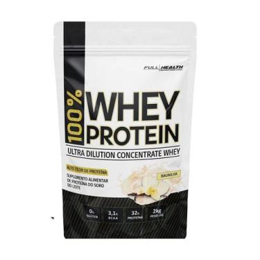 Imagem de 100% Whey Protein Full Health Labs - 2kg, Baunilha