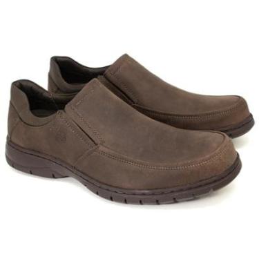 Imagem de Sapato Masculino Anatomic Gel 360 Plus Couro Legítimo Rústico Palmilha Confortável Flexível 7902-Masculino