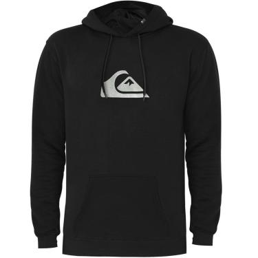 Imagem de Moletom Quiksilver Metal Comp Logo Preto Reforçado 305G com Capuz-Unissex
