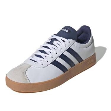 Imagem de Tênis Adidas VL Court Base - Branco+Azul-Unissex