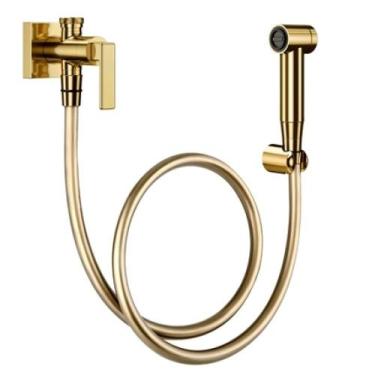 Imagem de Ducha Higiênica Com Registro E Derivação Stillo Ouro Polido Docol