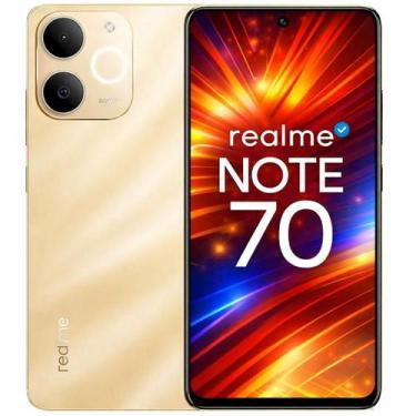 Imagem de Smartphone Celular Realme Note 70, 256GB, 4GB RAM, Android 14, Câmera 