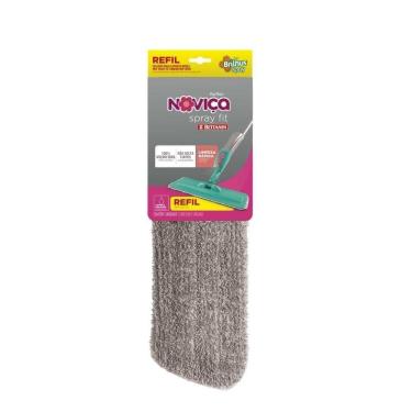 Imagem de Refil para Mop Spray Brilhus Noviça Fit em Microfibra para Pisos Delicados Bettanin