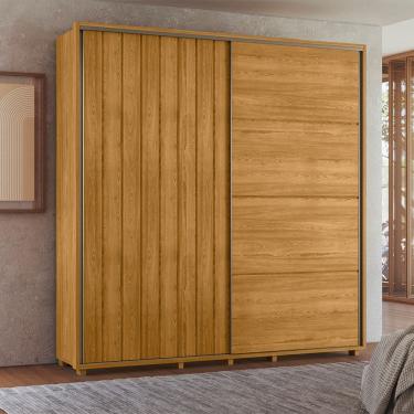 Imagem de Guarda Roupa Casal Grande 2 Portas de Correr 100% MDF Monet 230cm Madetec