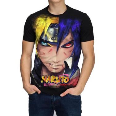 Imagem de Camisa Camiseta Naruto Shippuden Sasuke Series Animes - Hella Store, P