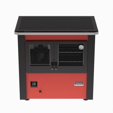 Imagem de Fogao a Pellets Venax n 2 Le Corbusier Vermelho, 110V